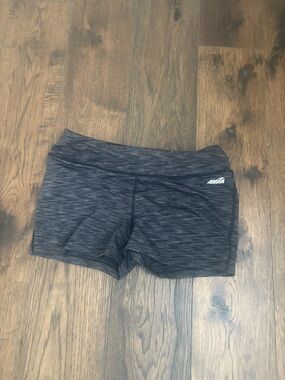 Avia Black Heather Bike Shorts with Wide Waistband